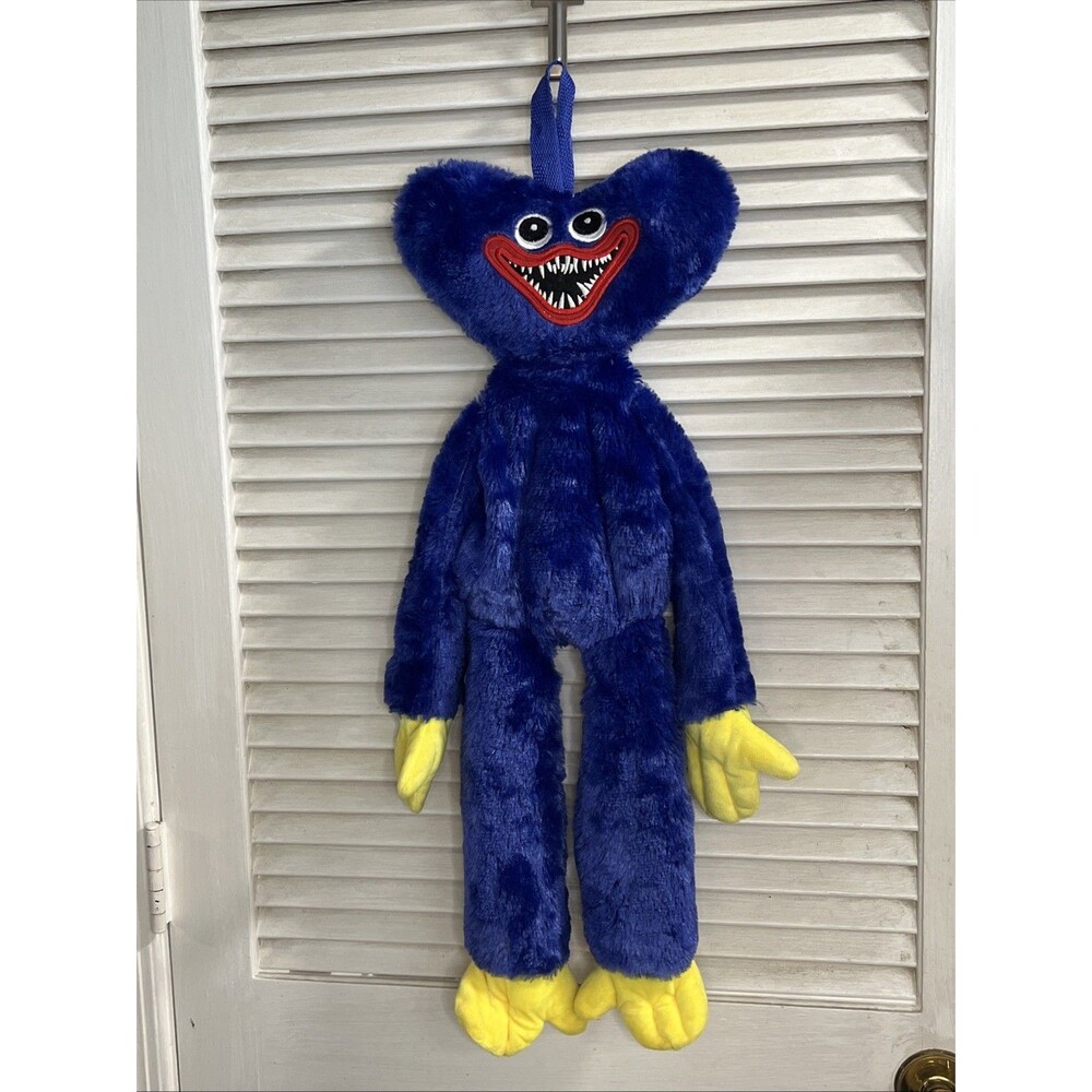 Poppy's Playtime Huggy Wuggy Plush Large Backpack Poppy 24" Kids Blue Bag